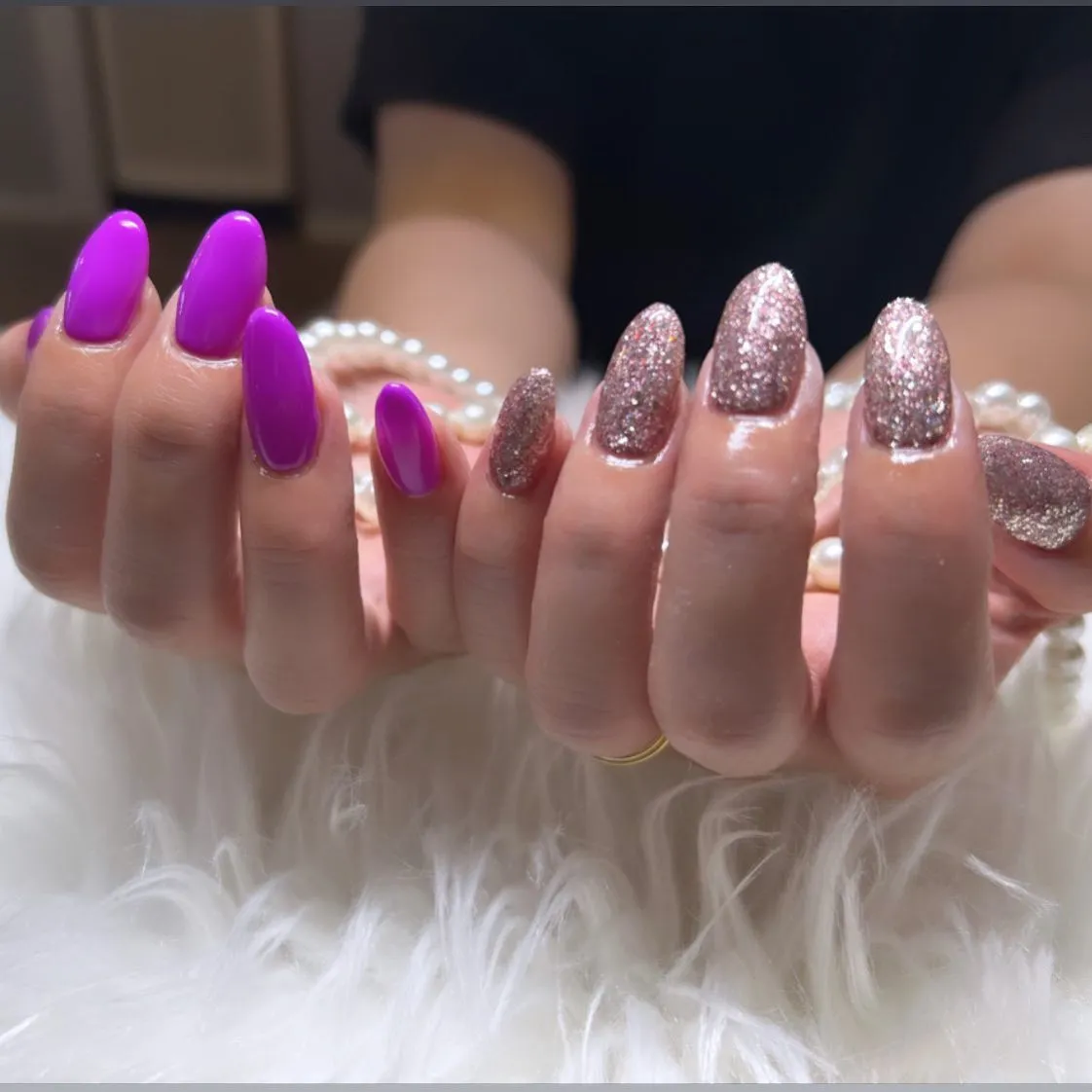 お客様とスタッフおそろネイル💅✨